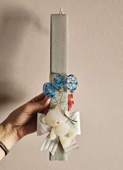 Λαμπάδα Αρκουδάκι/Μπλε